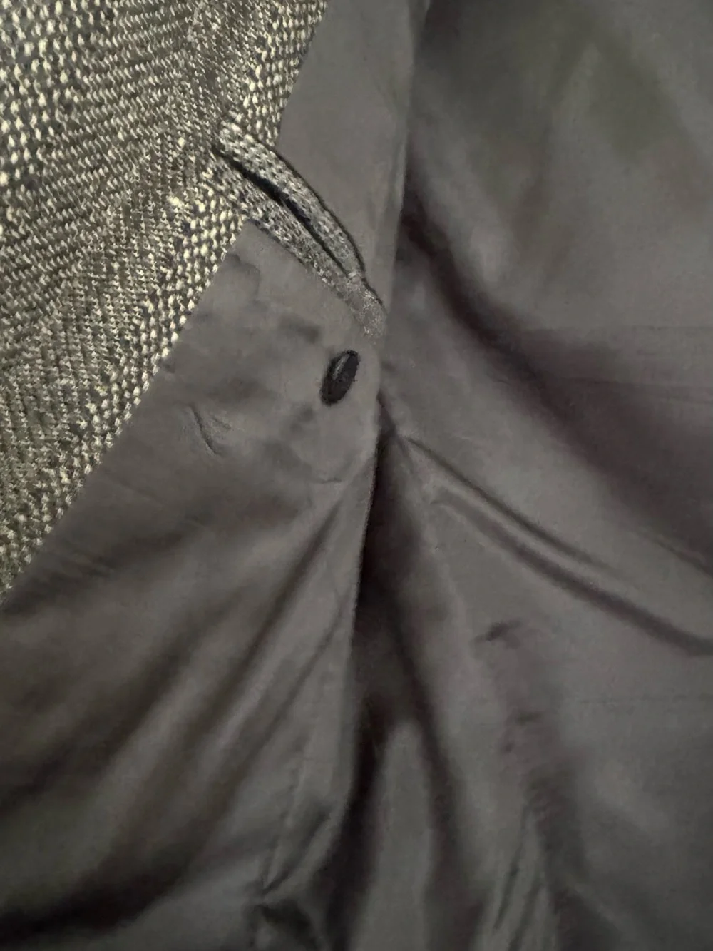 Vintage Neiman Marcus Classic Men's Gray Herringbone Blazer